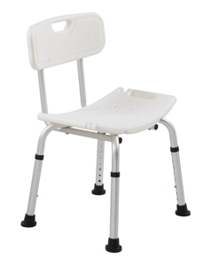 Siège de douche à hauteur réglable sur 8 niveaux et avec trou de drainage, pour personnes âgées, performances stables - Product Image 3