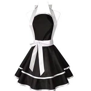 <span class=keywords><strong>Delantal</strong></span> de cocina de restaurante con volantes y <span class=keywords><strong>falda</strong></span> retro sexy para mujer con logotipo personalizado - Product Image 4
