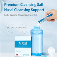 Sel de lavage nasal 2,7g/4,5g personnalisé, sel de nettoyage pour irrigateur nasal transfrontalier, OEM