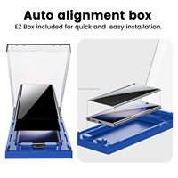 Lot de 2 films protecteurs d'écran en TPU souple, anti-poussière, alignement automatique, 3D, grand écran incurvé, confidentialité, boîte magique, pour Samsung S25 S23 Ultra