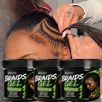 Gel per Capelli al Rosmarino e Menta con Olio di Batana, Promuove un Cuoio Capelluto Sano, Rinforza i Capelli, Gel Ultra-Fissante per Trecce