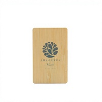 Carte-clé d'hôtel en bois, carte RFID en bois, carte de visite NFC