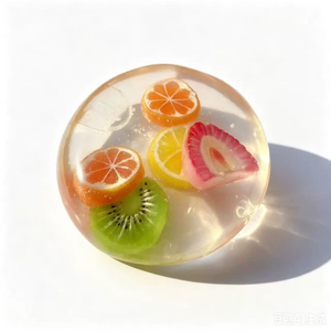 Nouveau jouet à presser en forme de boule de noix de coco, boule anti-stress brillante, malléable et non rebondissante - Product Image 1