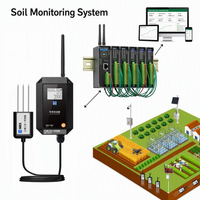 Kit de test de sol industriel IoT LoRa/RS485, capteur de température et d'humidité, transmetteur -40~85 ℃   Modbus MQTT pour l'agriculture de précision