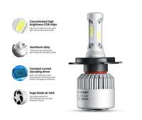 Ampoules de phare LED S2 Cob pour voiture 9005 9006 H1 H4 H7 H11 72w 8000lm Haute puissance