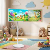 Televisor Inteligente Portátil Inalámbrico de 32 Pulgadas con Soporte con Ruedas, Pantalla Táctil Incell, Televisor Tableta Android para el Hogar y el Estudio Familiar