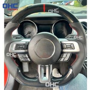Volante de fibra de carbono Hydro Dip de almacén de EE. UU. Para <span class=keywords><strong>Ford</strong></span> <span class=keywords><strong>Mustang</strong></span> Ecoboost Gt <span class=keywords><strong>Shelby</strong></span> Gt350 Gt350r 2015-2023 OHC - Product Image 5