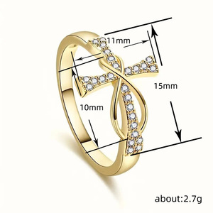 Anello con Design Infinito Mobius, Anello Semplice da Donna - Product Image 4