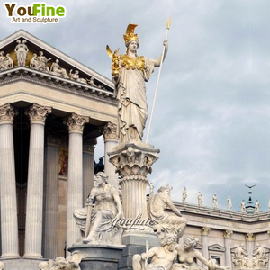 Escultura italiana de mármol para exteriores, <span class=keywords><strong>estatua</strong></span> de <span class=keywords><strong>diosa</strong></span> Athena para jardín - Product Image 5