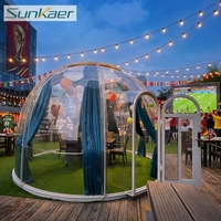 Dôme bulle géodésique transparent en polycarbonate pour l'extérieur, idéal pour hôtels et chambres, vente chaude, provenance Chine