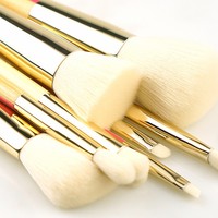 Kuas Makeup rambut ramah lingkungan Natural Label pribadi grosir kuas Makeup kosmetik pegangan kayu kualitas tinggi untuk anak perempuan
