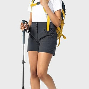 กางเกงคาร์โก้ขาสั้นผ้าฝ้าย100% ระบายอากาศได้ดีสำหรับผู้หญิงเอวยางยืดแบบลำลองฤดูร้อน - Product Image 6