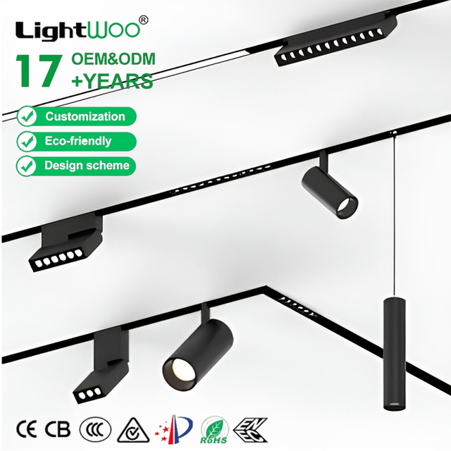 48V 16mm Surface Recessed Pendant LED Spot Light New Design DALI 0-10V 2.4G ZigBee Living Room Magnetic Track Lighting System