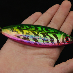 Señuelo de pesca de hundimiento lento con láser, 100g, de metal, para pesca en agua salada, para pesca en barco en el océano. - Product Image 2