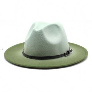 หมวกเฟโดรา ฮอว์กินส์ หมวกสักหลาดปีกกว้าง หมวกเรียบง่ายสำหรับสุภาพสตรี ผู้หญิง ผู้ชาย หมวกแจ๊ส หมวกโบสถ์ หมวกโกด์ฟาร์เธอร์ - Product Image 6