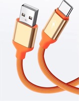 Câble de charge rapide TPE 3A de nouvelle conception en gros avec lumière LED verte, Micro USB vers Type-C, conducteur en cuivre pur pour téléphones mobiles