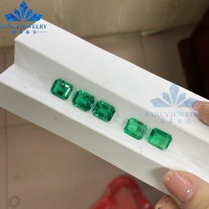 ニュー卸売工場ルース合成エメラルドカットコロンビアエメラルドグリーンカラーファンシーシェイプグリーンエメラルド宝石 - Product Image 5