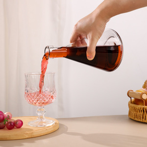 450ml Super Flint Coned Forme Rouge Vin Liqueur Bouteille Distributeurs Décanteur pour Alcool Liqueur Brandy <span class=keywords><strong>Vodka</strong></span> - Product Image 2