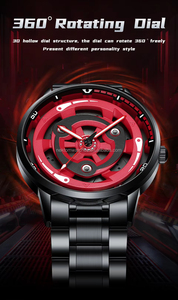 นาฬิกาข้อมือลิขสิทธิ์แท้ 3 มิติ รุ่น Soul Hub Locomotive หมุนได้ ตัวละครการ์ตูน อุจิวะ มาดาระ นาฬิกาควอตซ์ กันน้ำ หมุนได้ 360 องศา - Product Image 3