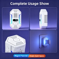 Nouvel appareil anti-parasites intelligent à ultrasons - Répulsif double action pour souris, cafards et moustiques