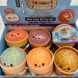 GL Rainbow Mystery Squishy Bun, Jouet Squishy en forme de Dumpling Mystère Arc-en-ciel, Boîte Mystère, Jouets Squishy Fidget en forme de Dumplings pour Enfants - Product Image 5