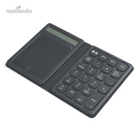 Keyboard Nomor nirkabel lipat, dengan Touchpad portabel 2in1 kalkulator Nomor nirkabel Keypad untuk Windows Laptop