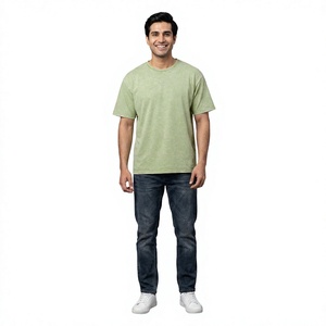 Camiseta de Hombre de Alta Calidad con Cuello Redondo, Manga Corta, Corte Regular, Transpirable, de Poliéster/Algodón, con Logotipo Personalizado, Estilo Hip Hop Urbano - Product Image 1