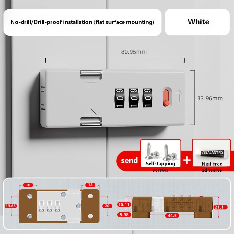 Blanco [180° Candado de combinación