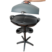 Grill électrique sans fumée de grande puissance 2200W pour l'extérieur, idéal pour les fêtes