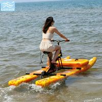 Vélo aquatique SUP long à ponton, monoplace, avec cadre en aluminium et tapis flottant avant, performance optimisée pour les centres de villégiature, pliable, de Chine, Lumark