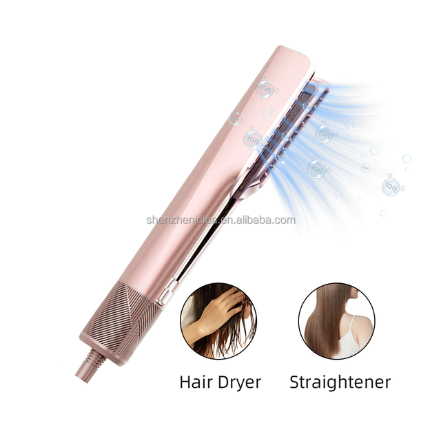 New Design Rose Gold Wet-to-Dry Hair Straightener with Negative Ion Care Air Straightening for Faster Styling & Less Damage