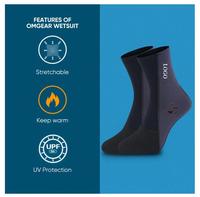 Chaussures d'eau en néoprène longues thermiques imperméables imprimées personnalisées de 5mm Chaussettes de plongée avec tuba
