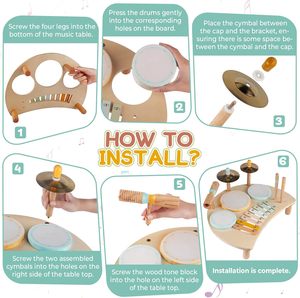 Instrumentos Musicales Montessori <span class=keywords><strong>de</strong></span> Cristal, Juguetes Musicales <span class=keywords><strong>de</strong></span> Madera, Juego <span class=keywords><strong>de</strong></span> Percusión para Niños Pequeños <span class=keywords><strong>de</strong></span> 1 a 3 Años - Product Image 6