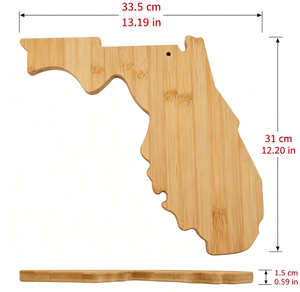 Set Personalizzato <span class=keywords><strong>di</strong></span> 12 Taglieri con Mappa della Florida, Incisione Laser, in Legno, per Souvenir e Regali - Product Image 6