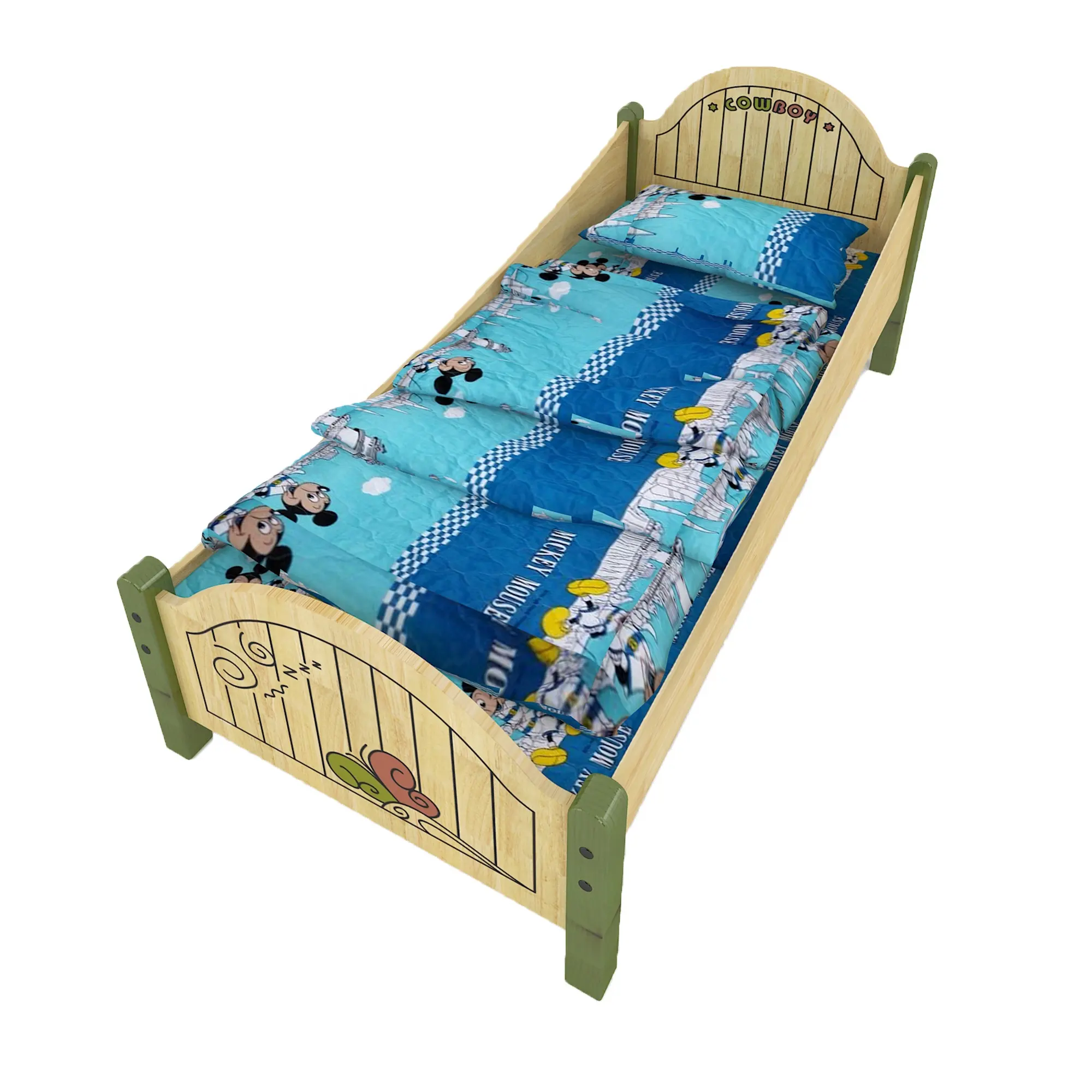 Cama de madeira infância, cama de jardim de infância conjuntos de móveis para quarto das crianças