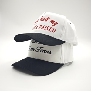 Casquette de baseball bicolore à 5 panneaux, logo personnalisé, faible MOQ, broderie OEM, design graphique créatif, pièce durable, qualité supérieure - Product Image 4
