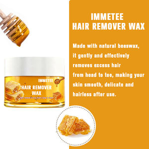 IMMETEE OEM/ODM Cire dépilatoire au <span class=keywords><strong>sucre</strong></span> et au <span class=keywords><strong>miel</strong></span> pour le corps et les jambes, perles douces et biologiques 150g pour l'épilation - Product Image 3