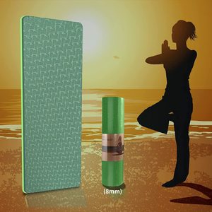 Tapete de Yoga y Pilates de TPE de 8 mm, Impermeable, Antideslizante, Extra Grueso, Ecológico, con Correa de Transporte, Opción de Logotipo Personalizado, 4 mm/6 mm <span class=keywords><strong>BSTAR</strong></span> - Product Image 3