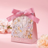 CSMD Chinesische Hersteller Sofort Lieferbar Großhandel Recycelbare Goldfolie Quadratische Form DIY Gastgeschenke Verpackung Rosa Süßigkeiten Zucker Hochzeit