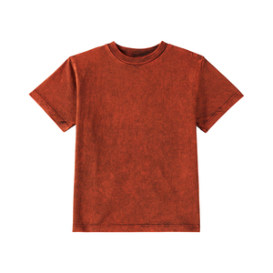 Camiseta de Algodón Ligero con Lavado Ácido para Hombre, Estilo Vibrante y Desgastado, Transpirable, Cómoda y Esencial para Festivales - Product Image 1