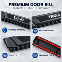 Seuil de porte en gros pour Toyota Hilux Travo 2026, accessoires de protection anti-rayures pour seuil de porte de pick-up