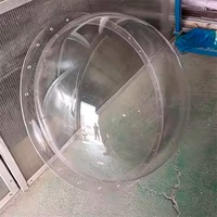 Dôme de lucarne en feuille de PC en polycarbonate personnalisé dôme solaire hémisphère en plastique transparent