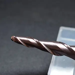 Sıcak satış Tungsten karbür freze kesicisi konik frezeler 2 flüt konik topu burun End Mill için ahşap kesme