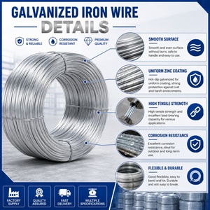 Filo di Ferro Zincato a Caldo Durevole per Imballaggio, Spessore 0.5mm-5.0mm, Resistente alle Intemperie, per Uso Costiero, Marca <span class=keywords><strong>GDD</strong></span> - Product Image 6