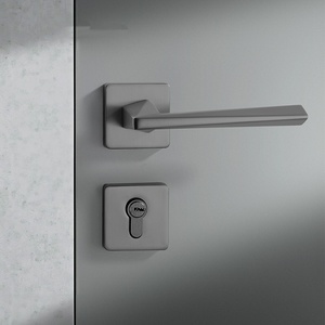Cerradura de puerta de aleación de Zinc magnética silenciosa moderna con llave de Metal para oficina dormitorio baño Hotel apartamento Cocina - Product Image 5