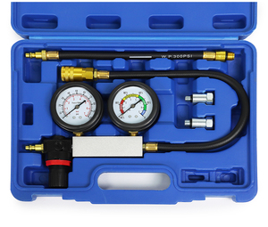 Testeur de fuite de cylindre 4 pièces et détecteur de compression de moteur Kit d'outils d'entretien de véhicule - Product Image 2