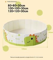 Piscine pour bébé spacieuse, pliable, renforcée, piscine portable pour enfants, piscine pour enfants