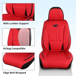 Housses de siège avant de voiture semi-personnalisées EKR, protection de siège en cuir <span class=keywords><strong>auto</strong></span>, coussins imperméables universels pour la plupart des voitures, berlines, SUV - Product Image 3