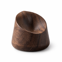 Diffuseur d'huiles essentielles en bois de noyer noir massif sculpté CNC, diffuseur d'aromathérapie minimaliste monobloc pour bureau et voiture