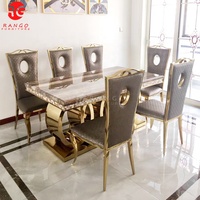 Table à manger réglable en bois de l'usine de Foshan, ensembles de salle à manger solides avec 4 chaises